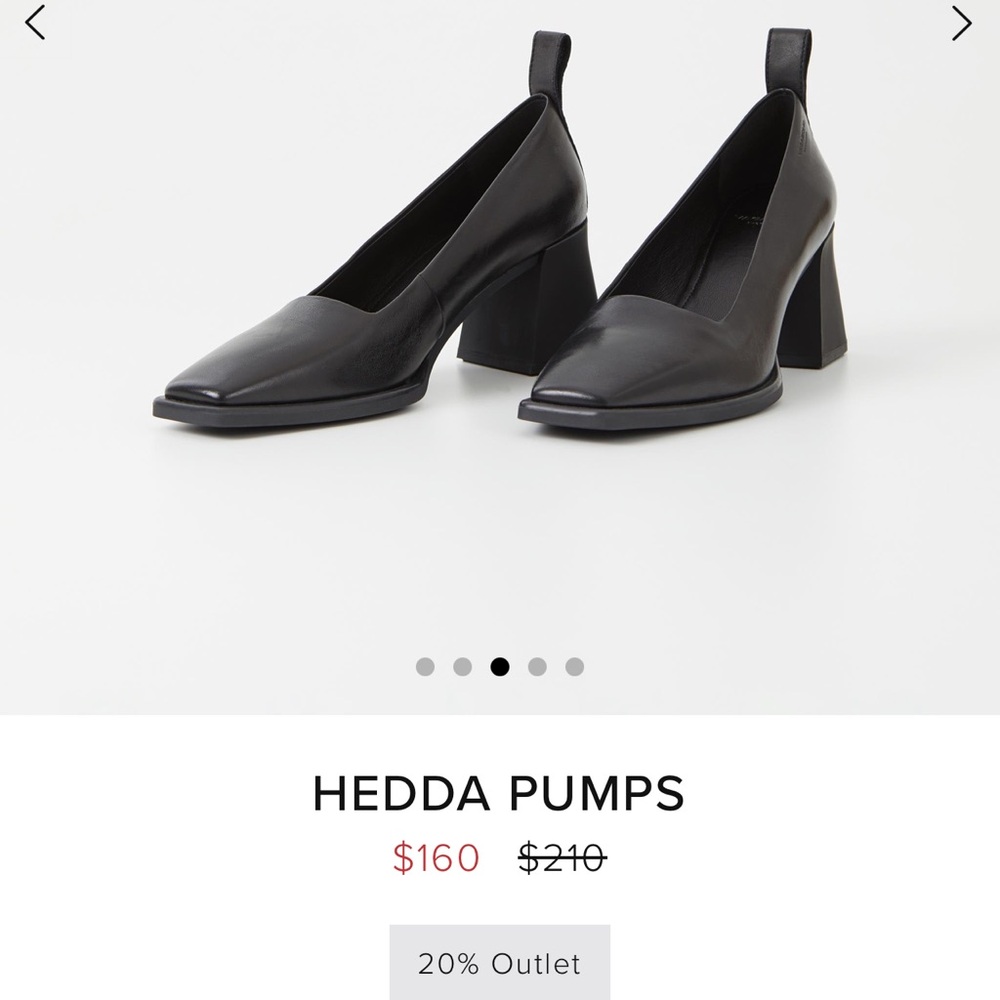 Vagabond Black Pumps EUC (worn once)